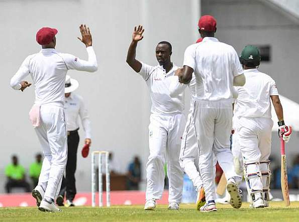 Roach 5 wickets
